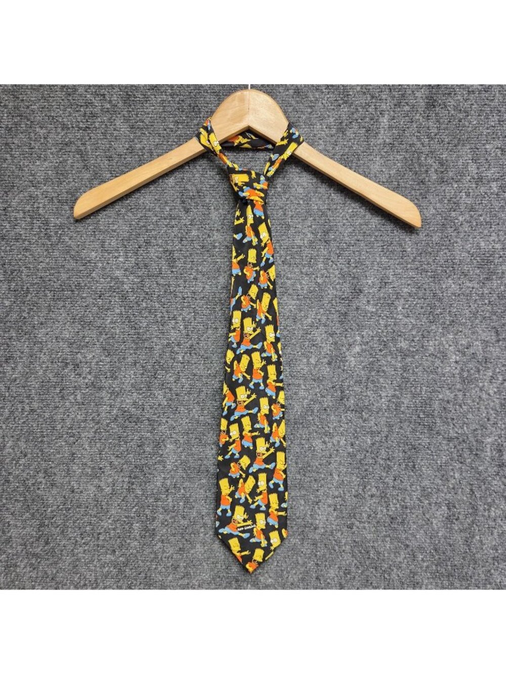 Simpsons Bart Mens Tie Novelty Hand Made 100% Silk 1994 Balancine Inc